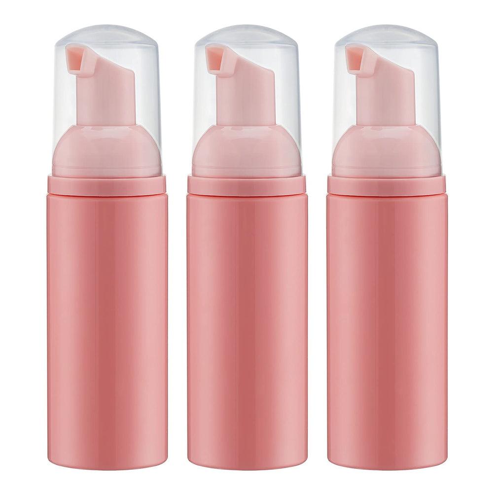 Tekson pink foam pump bottle 60ml perfect for travel-ready soap and shampoo foaming.
