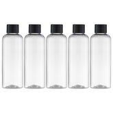 Tekson travel bottle with clear 100ml body for easy liquid monitoring