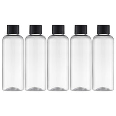 Tekson travel bottle with clear 100ml body for easy liquid monitoring