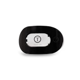 Teleties clip plano redondo negro, agarre firme para todo tipo de cabello