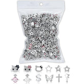 TemBelle 112-piece nail charms bulk set boosts creative nail art with diverse decorations.
