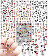Temote cartoon nail stickers with six designs for quick at-home manicures