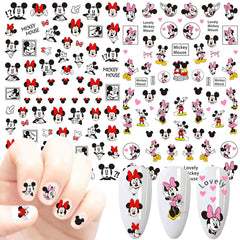 Temote cartoon nail stickers variety designs for DIY nail art at home