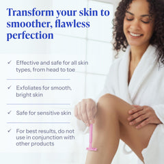 Tend Skin application on leg after shaving for irritation reduction.