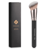 TEOYALL angled foundation brush tilts for seamless foundation blending