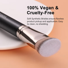 TEOYALL contour brush with soft bristles ideal for cream and liquid formulas