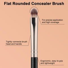 TEOYALL ergonomic handle design provides comfortable grip during long makeup sessions.