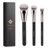 TEOYALL flat angled foundation brush for precise coverage and a smooth base