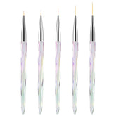 TEOYALL nail art liner brush 7mm for precise gel lines and details.