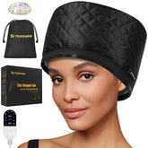 TEPENAR hair steamer front view shows full head coverage for deep conditioning