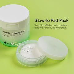 Glow-To Pad Pack inside a bag ready for travel and skincare on the go.
