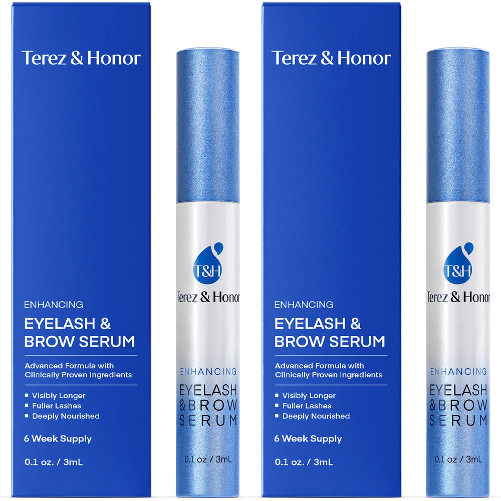 Terez & Honor Advanced Eyelash Serum bottle for daily conditioning of lashes.