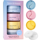 TEREZ & HONOR eye patches gift set with 60 patches per jar for refreshing eye care.