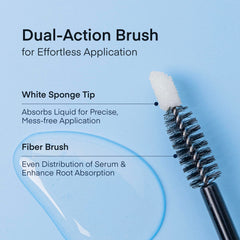 TEREZ & HONOR nourishing natural ingredients visual suggesting healthier brows.