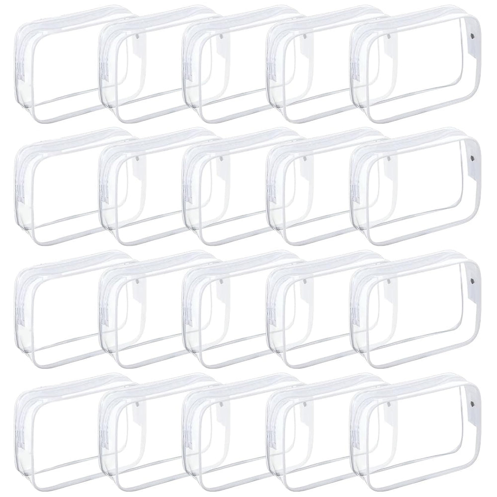 Tergy clear cosmetics bags for women and men with zipper for travel organization.