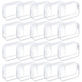 Tergy clear cosmetics bags for women and men with zipper for travel organization.