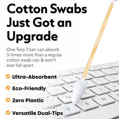 TerpTitans overspun no-fray cotton minimizes lint and residue.