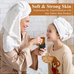 Closeup of Terra Lotus balm texture demonstrates smooth, non-greasy absorption