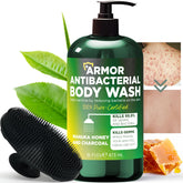 Terramed Just Think Comfort antibacterial body wash bottle pour for efficient daily cleansing and protection.