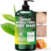 Terramed Just Think Comfort antibacterial body wash bottle for a refreshing daily cleanse