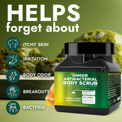 Terramed Just Think Comfort jar open shows Manuka honey and charcoal formula