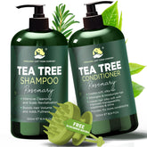 Terramed Rosemary Tea Tree Shampoo bottle with soothing scalp relief and shine.