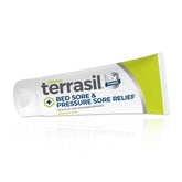 Terrasil bed sore relief jar showing soothing cream for affected skin.