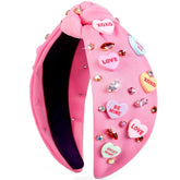 TERSE diadema San Valentín con corazón y cristales, ideal para citas románticas.