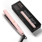 Terviiix Mini Flat Iron close-up of half-inch plates for precise root styling.