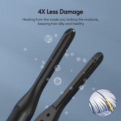 Terviiix Mini Flat Iron used for short hair styling, portable and efficient.