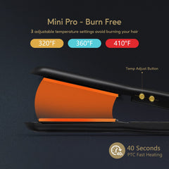 Terviiix Mini Flat Iron travel dual voltage for international trips without adapters