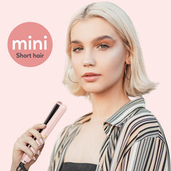 Terviiix Mini Flat Iron showing dual voltage for international travel.