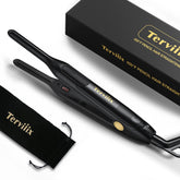 Terviiix Pencil Flat Iron edges close-up showing precise edge control for styling.