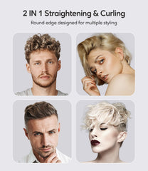 Terviiix 1/2-inch flat iron with rounded edges for pixie cuts and quick touch-ups