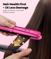 Terviiix 2-in-1 straightener and curler for waves and straight styles