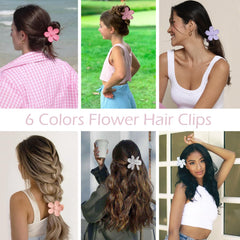 Tetizo matte daisy clip in rose color for daily styling