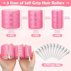 Tetutor stainless steel clip 12pcs secures curls during set.