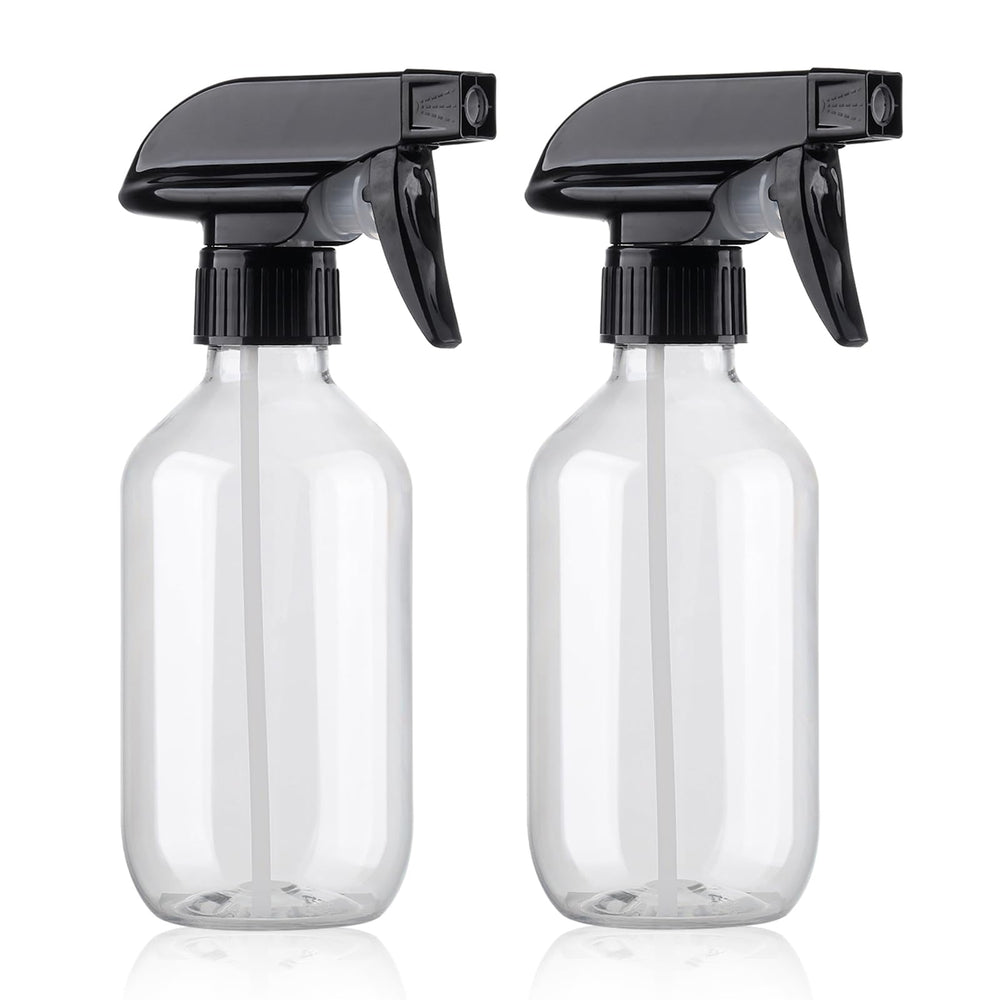 Teyssor 10oz spray bottle with transparent design for easy liquid monitoring.
