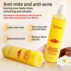 Tgideas Azufre Champú Cabello: textura suave ideal para uso diario.