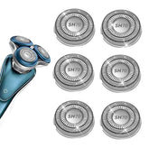 TGSBHIO SH70-71 replacement heads closeup for precise shaving and easy snap-in fit.