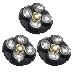 TGSBHIO titanium replacement heads front view for MicroTouch shaver, easy replacement.