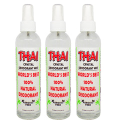 Thai Deodorant Stone Crystal Mist: desodorante natural en atomizador 8 oz para uso diario