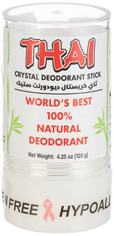 Thai Deodorant Stone unscented-stick shown for long-lasting odor protection.