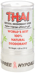 Thai Deodorant Stone unscented-stick shown for long-lasting odor protection.