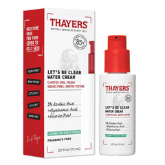 THAYERS crema-hidratante-agua-clarificante ofrece textura suave para piel mixta.