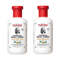 THAYERS Milky Toner snow-mushroom bottle offers gentle hydration for refreshed skin