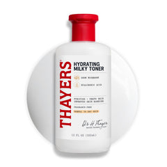 THAYERS Tónico lechoso hidratante con hongo nieve, hidratación suave para piel seca.