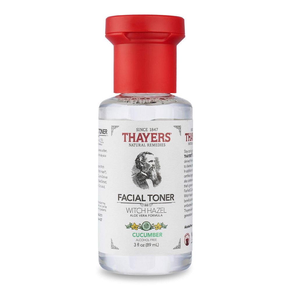 THAYERS tónico sin alcohol con pepino en botella de 3 onzas, frescura para la piel