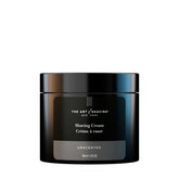 The Art of Shaving unscented shaving cream jar for a close, irritation-free shave.