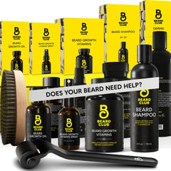 The Beard Club derma roller close-up for facial skin refreshment and grooming.